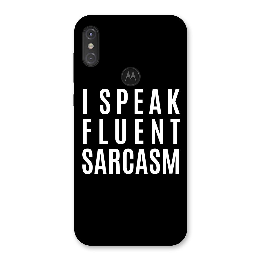 Fluent Sarcasm Back Case for Motorola One Power