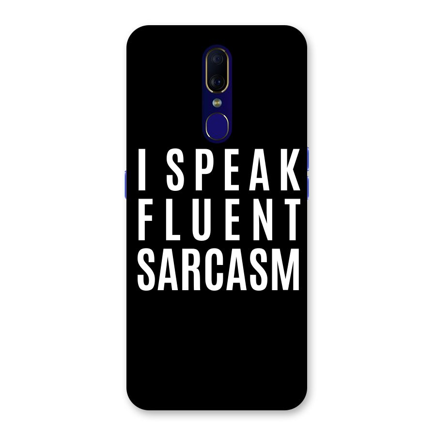 Fluent Sarcasm Back Case for Oppo A9