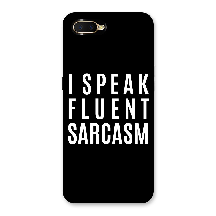 Fluent Sarcasm Back Case for Oppo K1