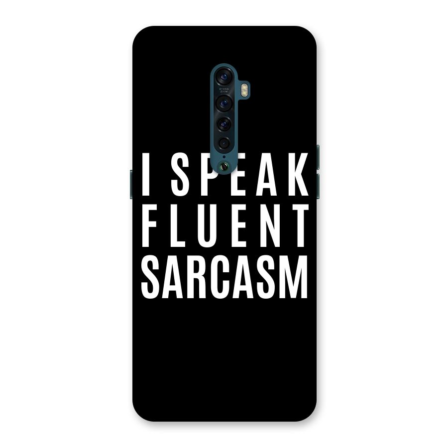 Fluent Sarcasm Back Case for Oppo Reno2