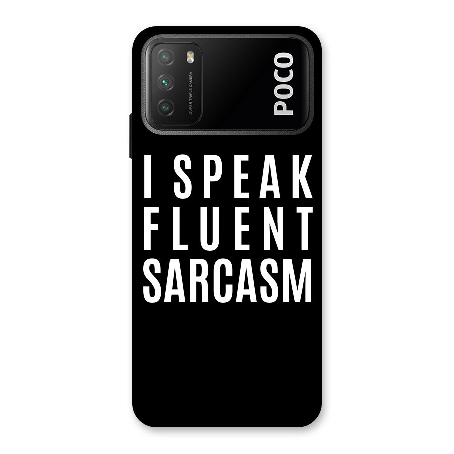 Fluent Sarcasm Back Case for Poco M3