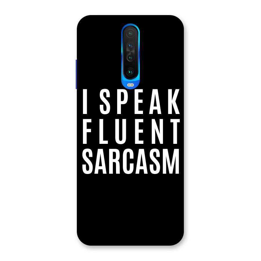 Fluent Sarcasm Back Case for Poco X2