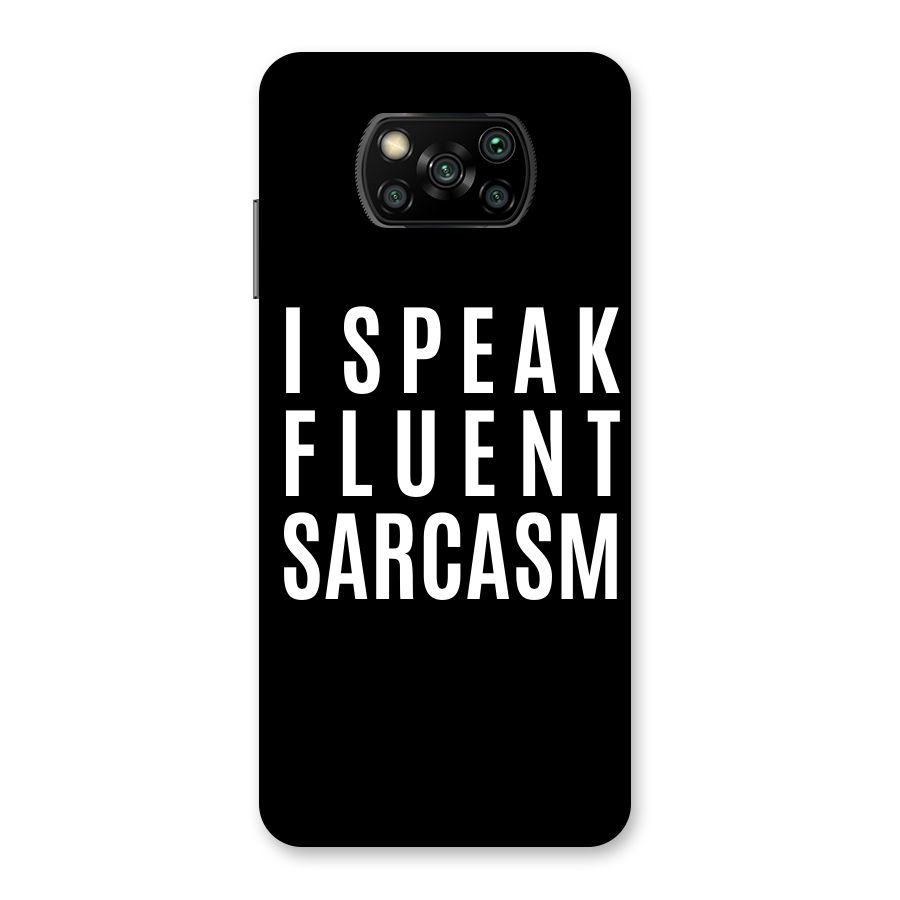 Fluent Sarcasm Back Case for Poco X3