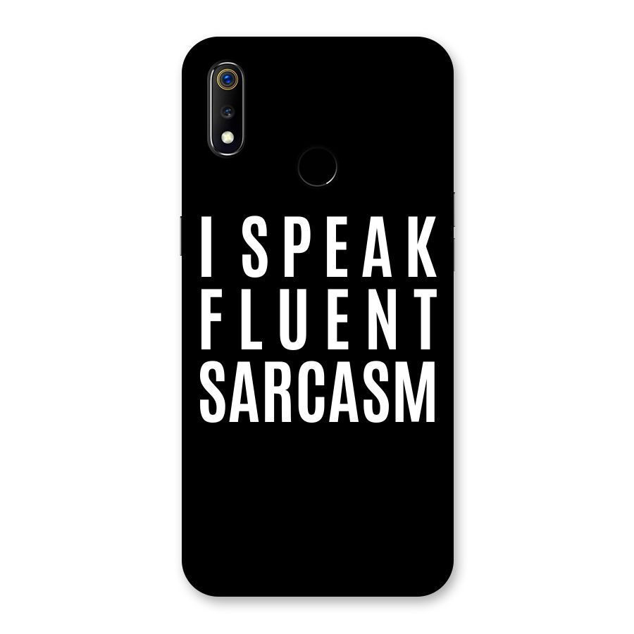 Fluent Sarcasm Back Case for Realme 3