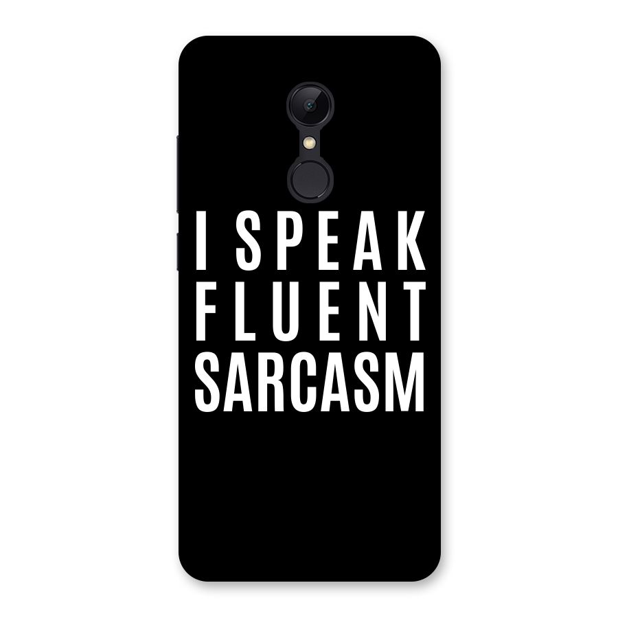 Fluent Sarcasm Back Case for Redmi 5