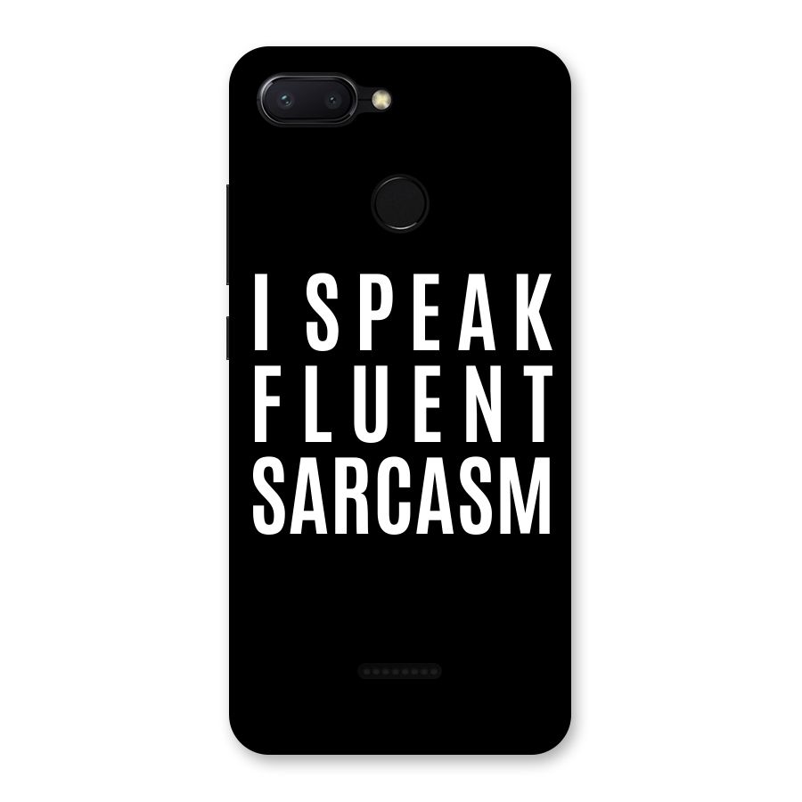 Fluent Sarcasm Back Case for Redmi 6