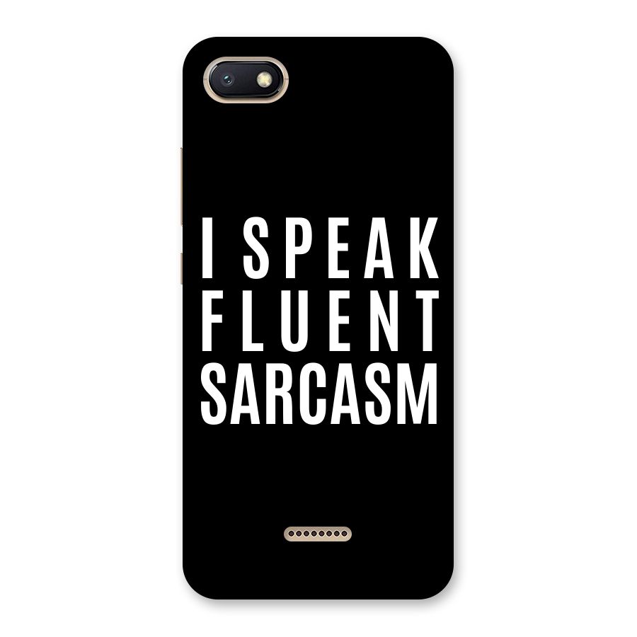 Fluent Sarcasm Back Case for Redmi 6A