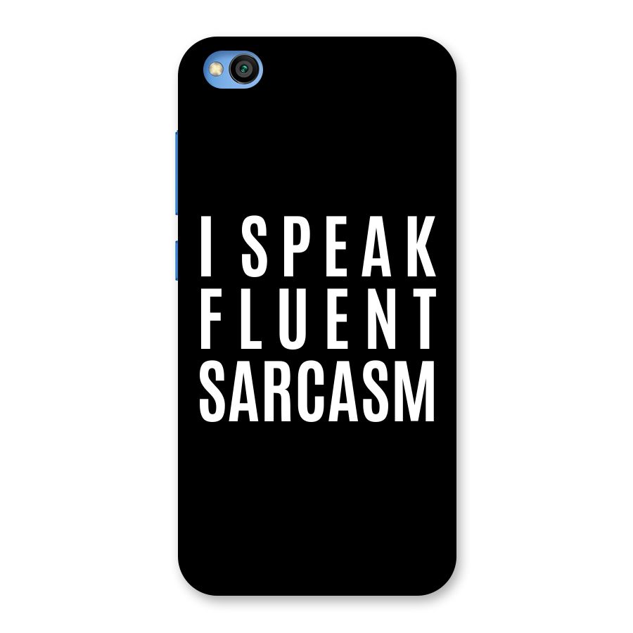 Fluent Sarcasm Back Case for Redmi Go