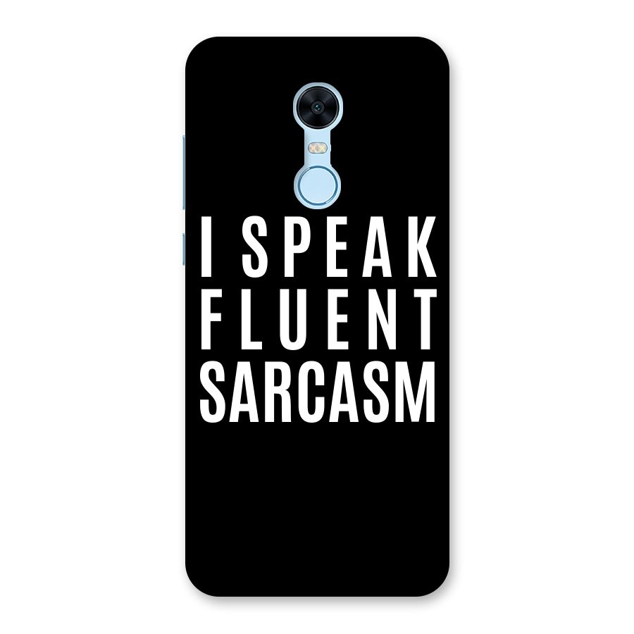 Fluent Sarcasm Back Case for Redmi Note 5