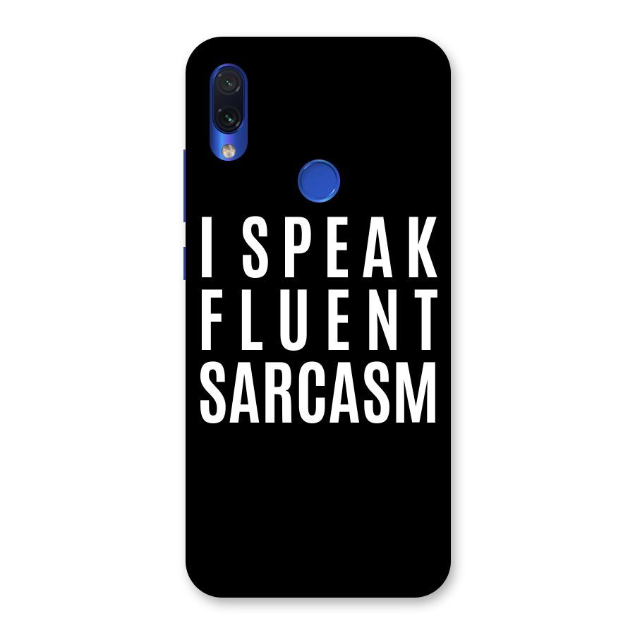 Fluent Sarcasm Back Case for Redmi Note 7