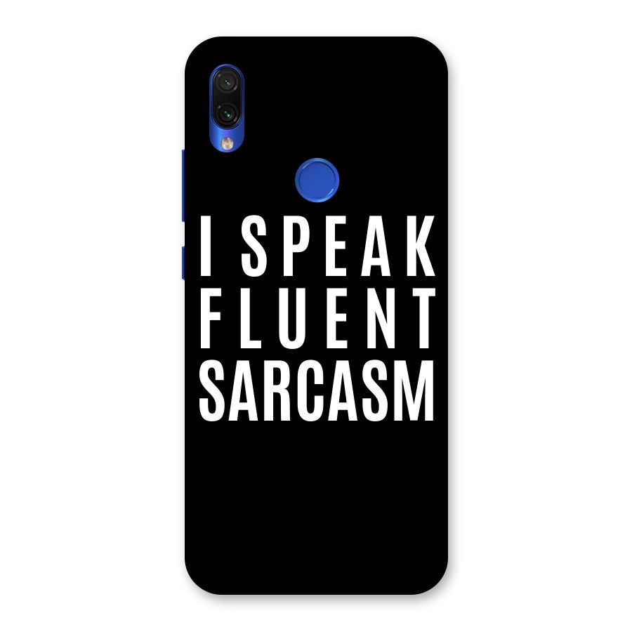 Fluent Sarcasm Back Case for Redmi Note 7S