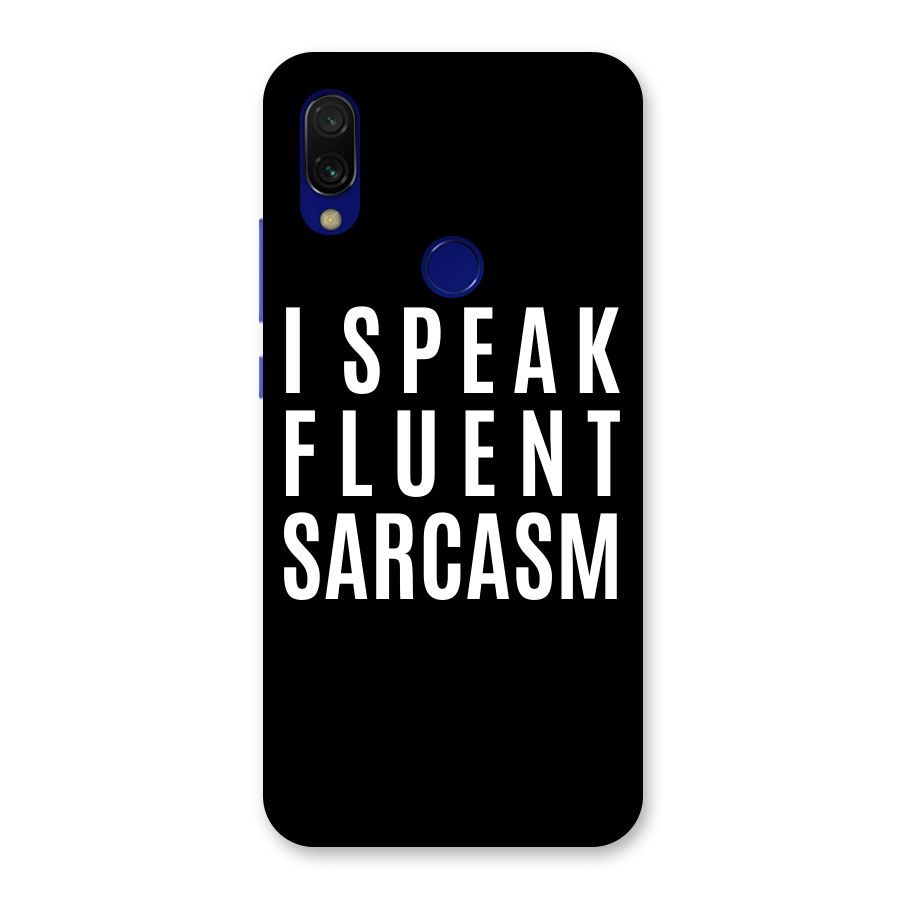 Fluent Sarcasm Back Case for Redmi Y3