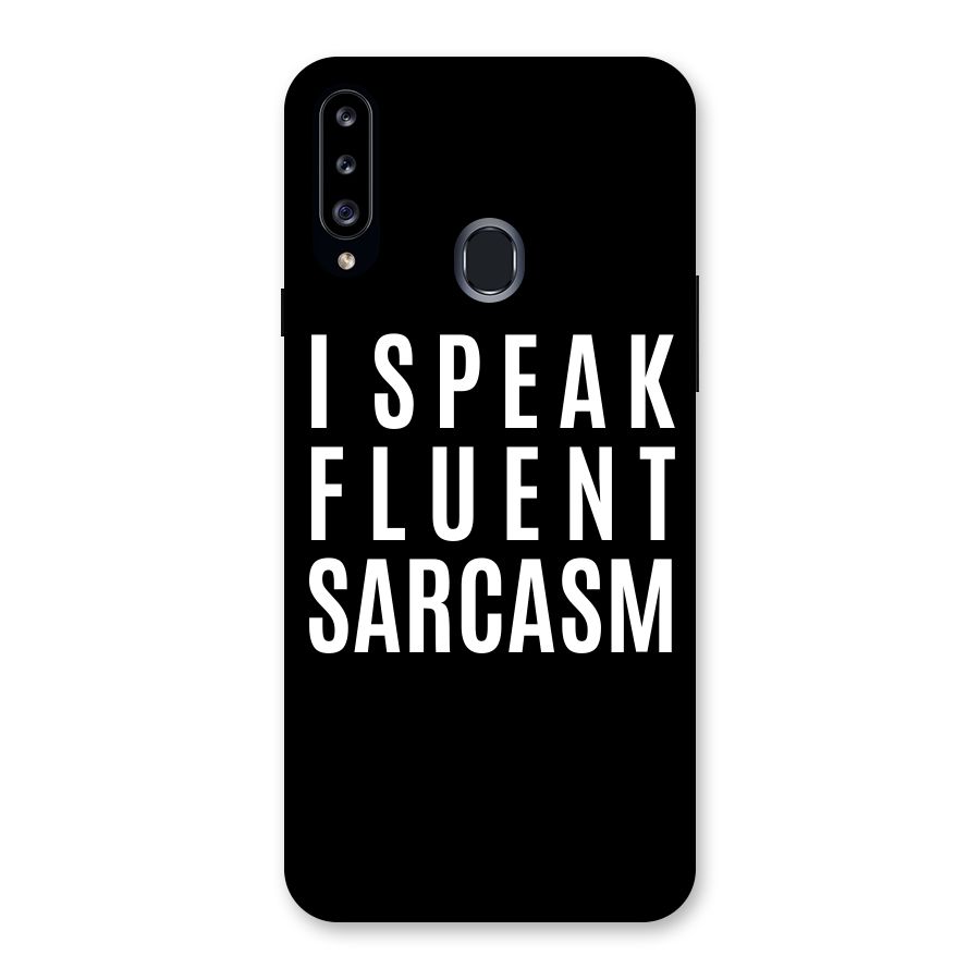 Fluent Sarcasm Back Case for Samsung Galaxy A20s
