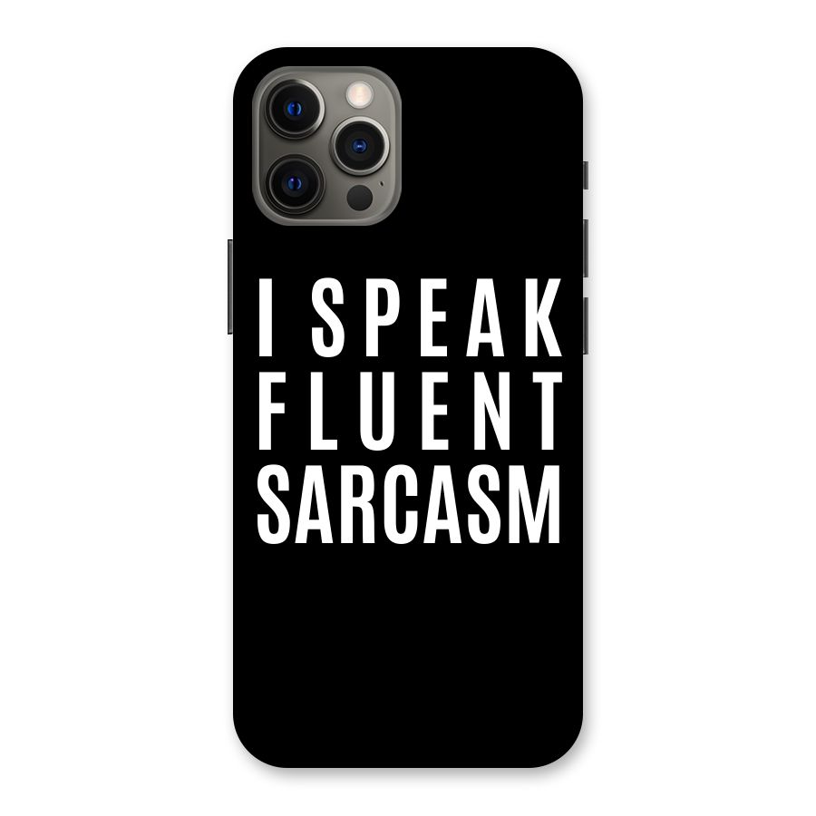 Fluent Sarcasm Back Case for iPhone 12 Pro Max