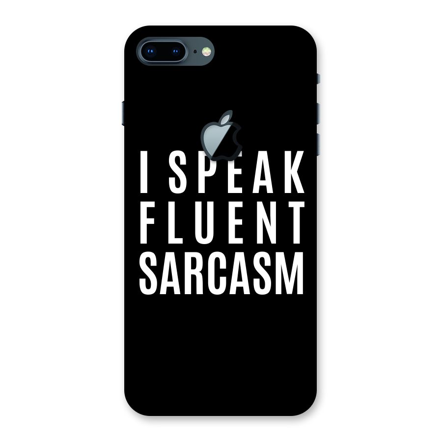 Fluent Sarcasm Back Case for iPhone 7 Plus Apple Cut