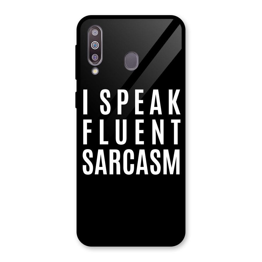 Fluent Sarcasm Glass Back Case for Galaxy M30