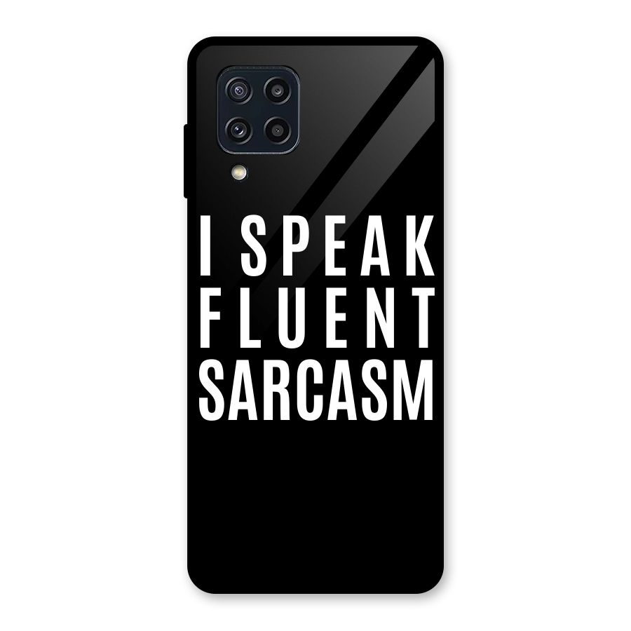 Fluent Sarcasm Glass Back Case for Galaxy M32