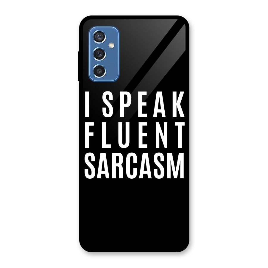 Fluent Sarcasm Glass Back Case for Galaxy M52 5G