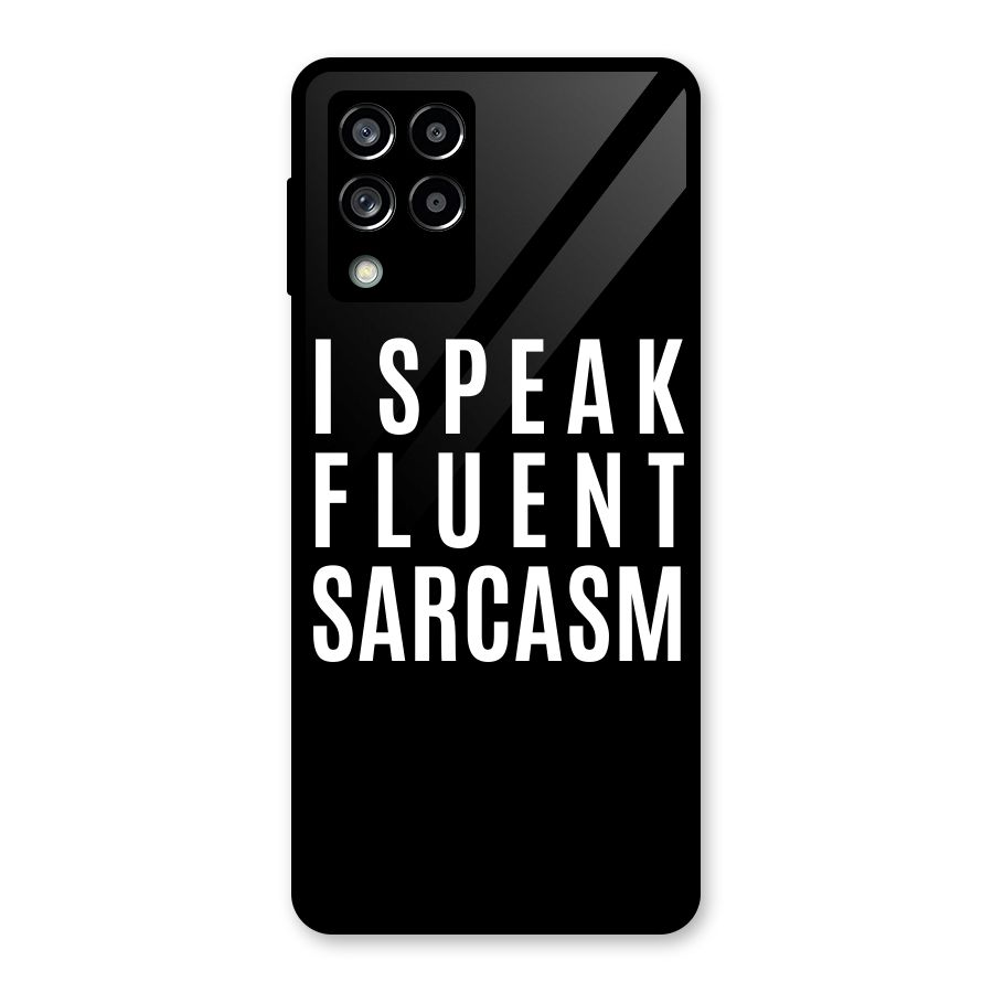 Fluent Sarcasm Glass Back Case for Galaxy M53 5G