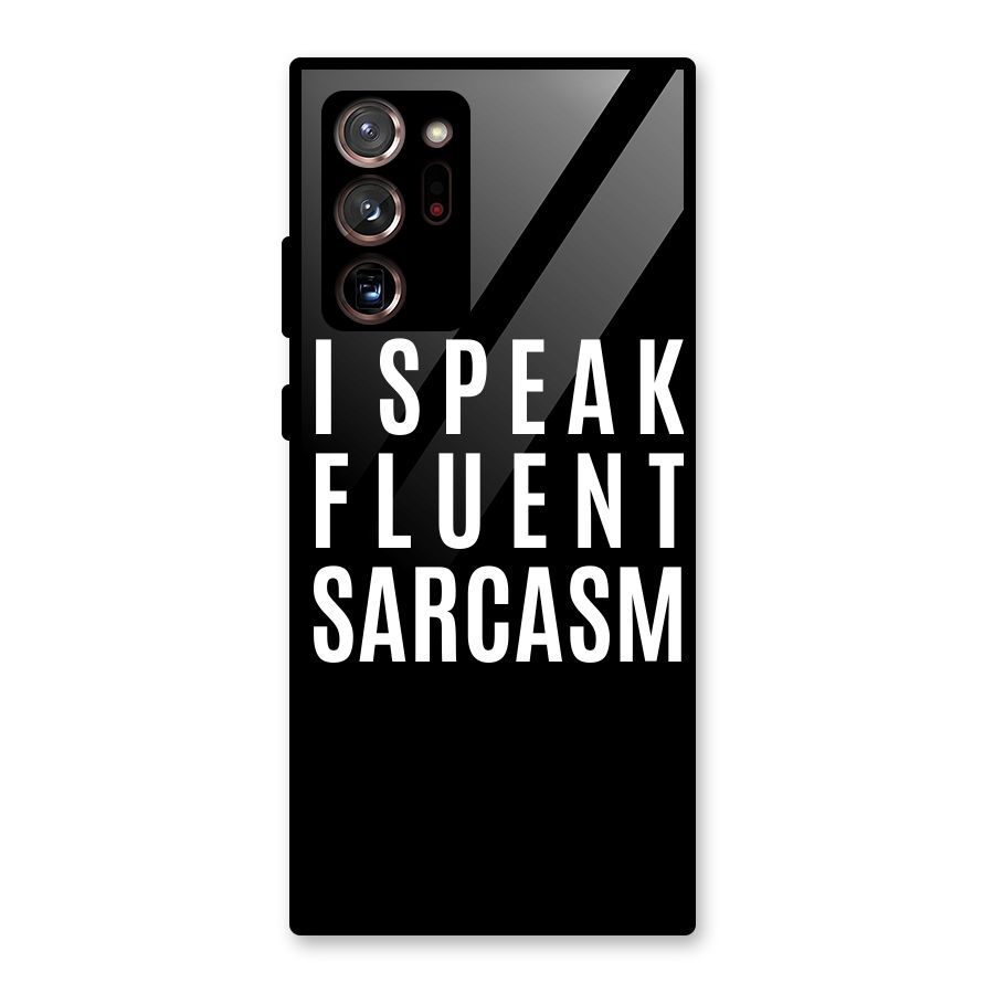 Fluent Sarcasm Glass Back Case for Galaxy Note 20 Ultra 5G