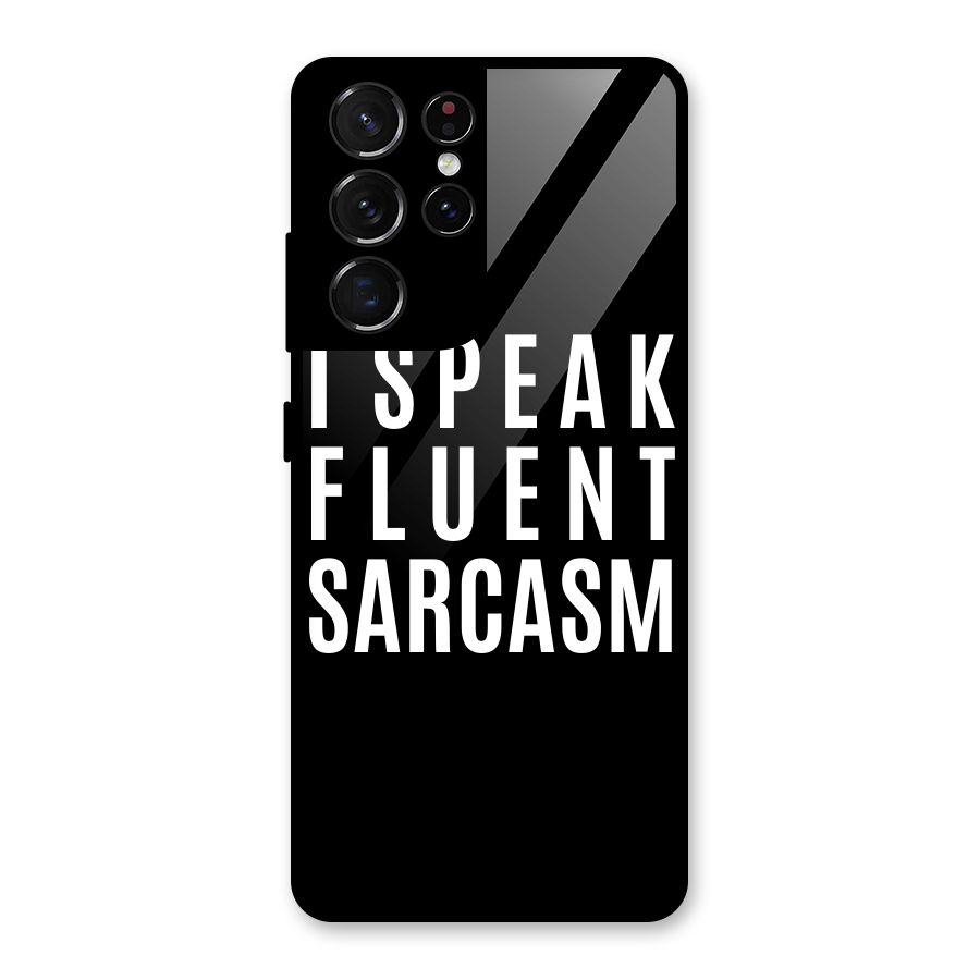 Fluent Sarcasm Glass Back Case for Galaxy S21 Ultra 5G