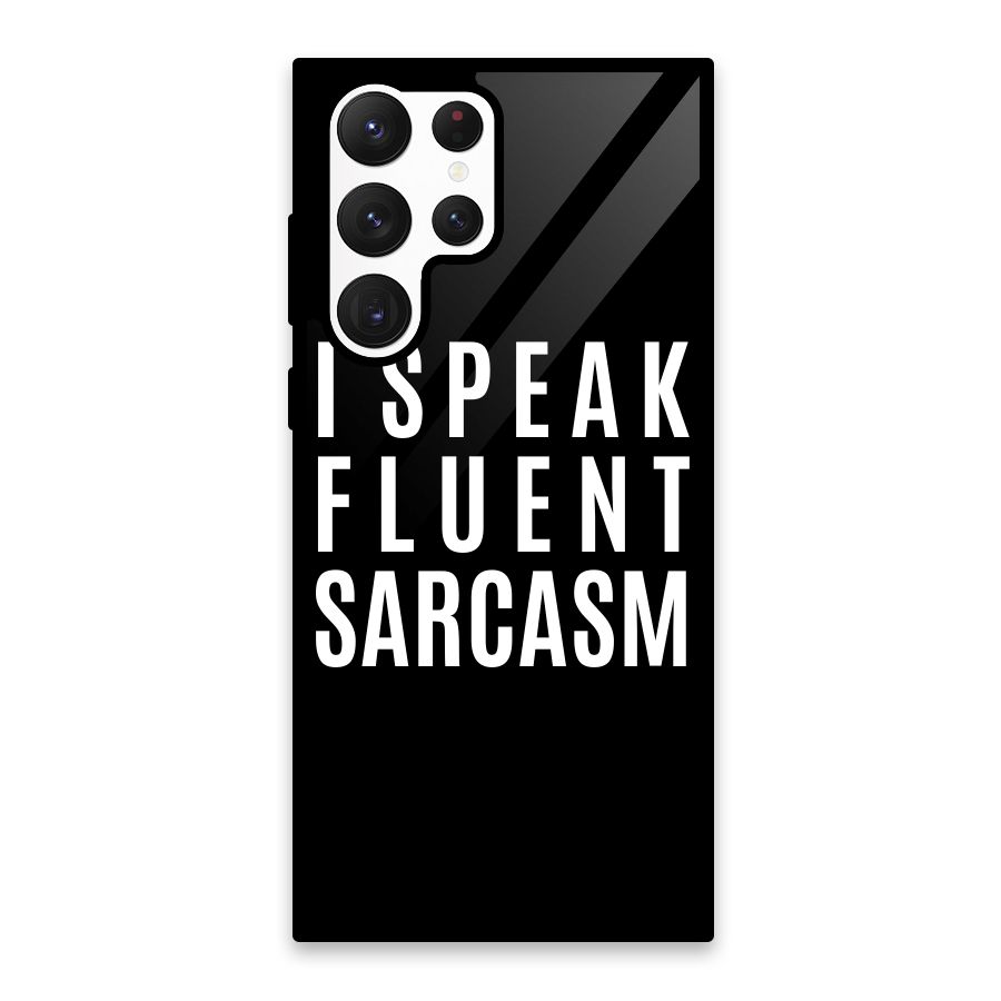 Fluent Sarcasm Glass Back Case for Galaxy S22 Ultra 5G