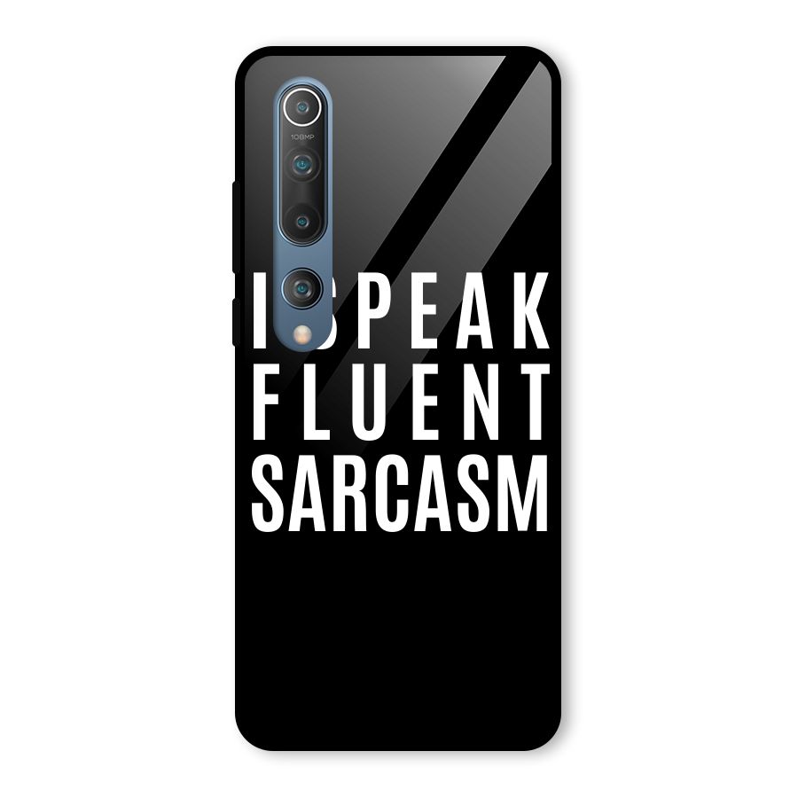 Fluent Sarcasm Glass Back Case for Mi 10