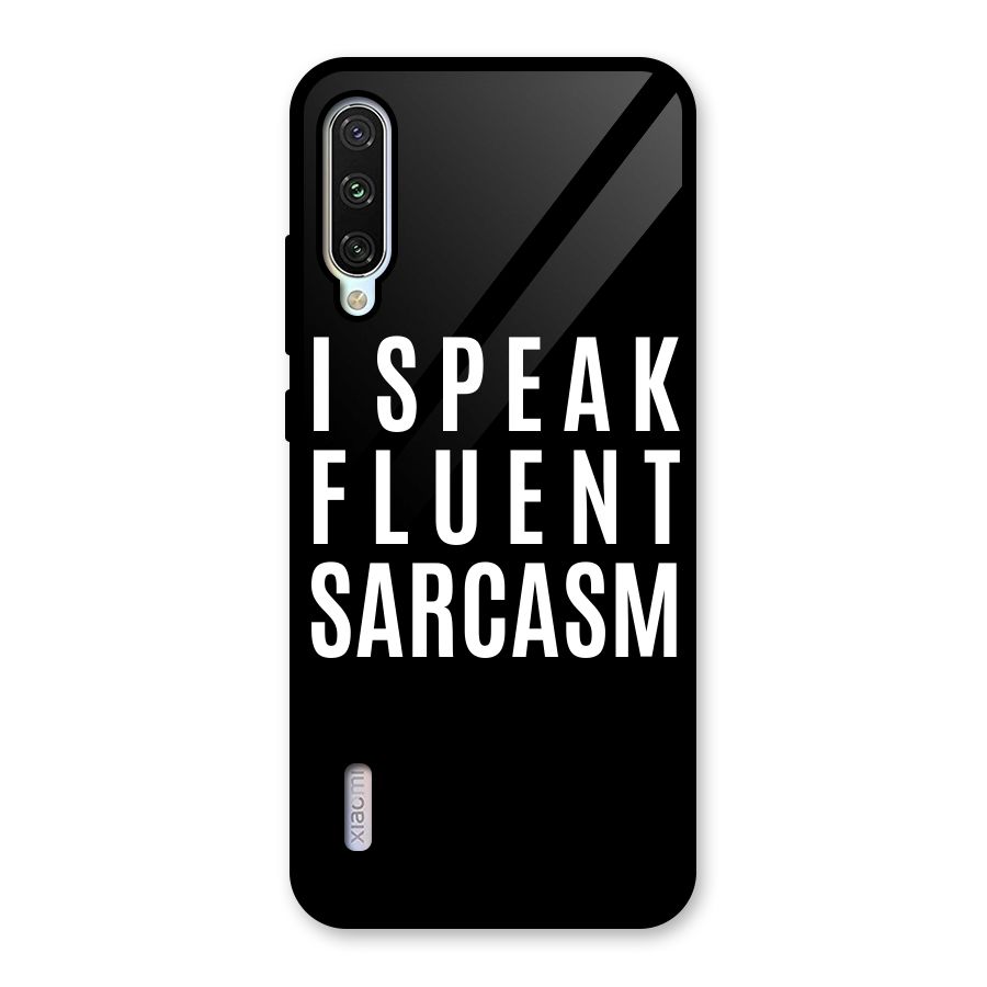 Fluent Sarcasm Glass Back Case for Mi A3