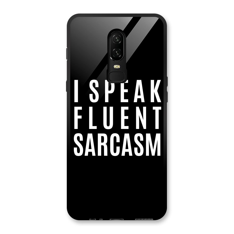 Fluent Sarcasm Glass Back Case for OnePlus 6