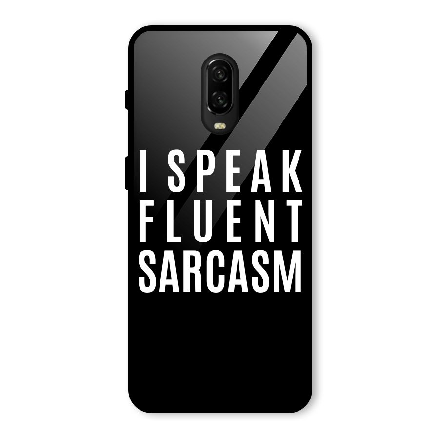Fluent Sarcasm Glass Back Case for OnePlus 6T