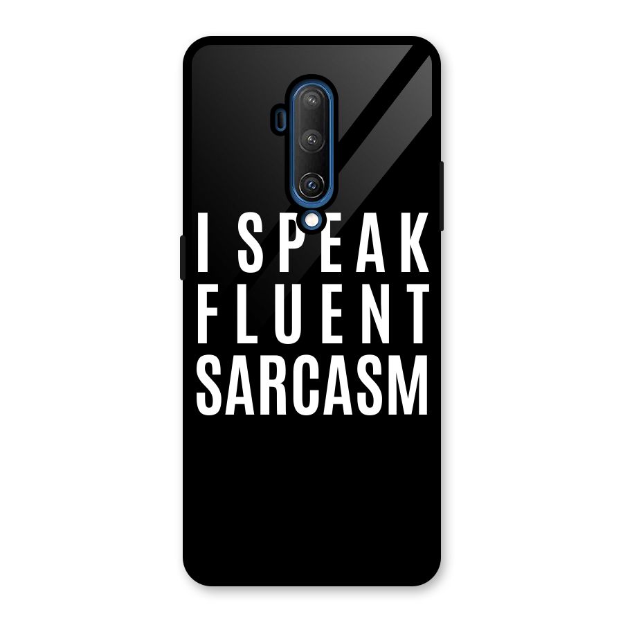 Fluent Sarcasm Glass Back Case for OnePlus 7T Pro