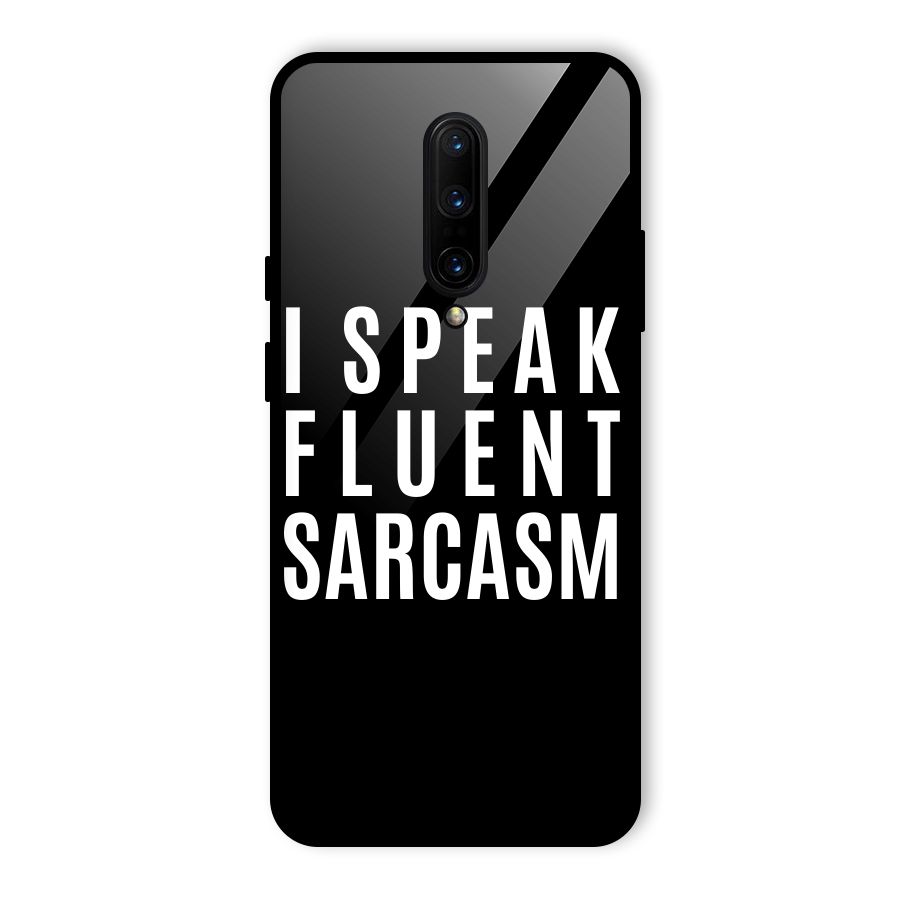 Fluent Sarcasm Glass Back Case for OnePlus 7 Pro