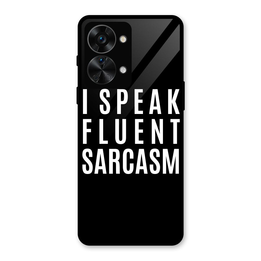 Fluent Sarcasm Glass Back Case for OnePlus Nord 2T