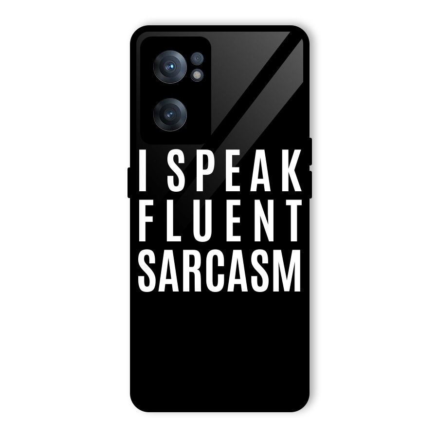 Fluent Sarcasm Glass Back Case for OnePlus Nord CE 2 5G