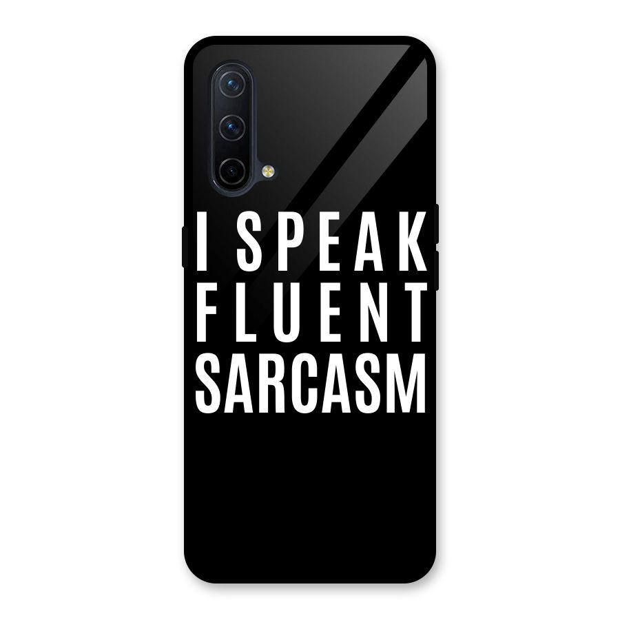 Fluent Sarcasm Glass Back Case for OnePlus Nord CE 5G