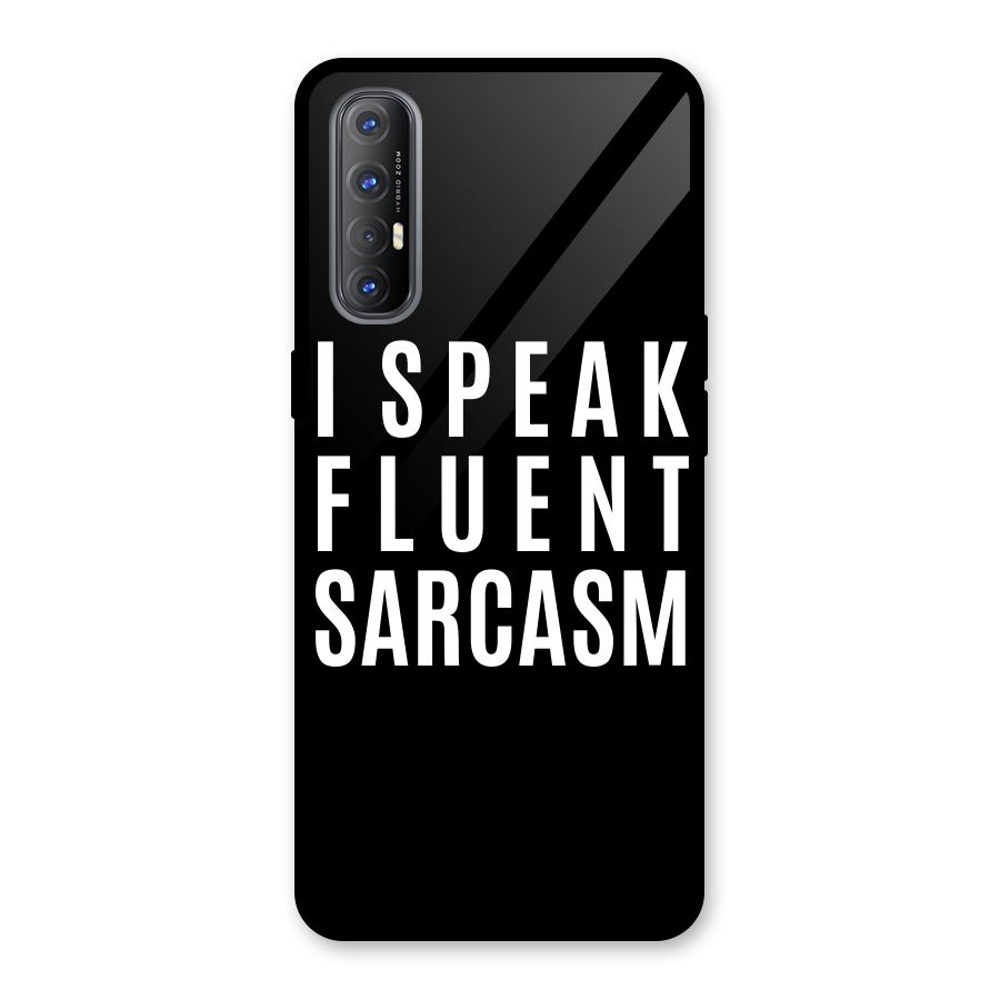 Fluent Sarcasm Glass Back Case for Oppo Reno3 Pro
