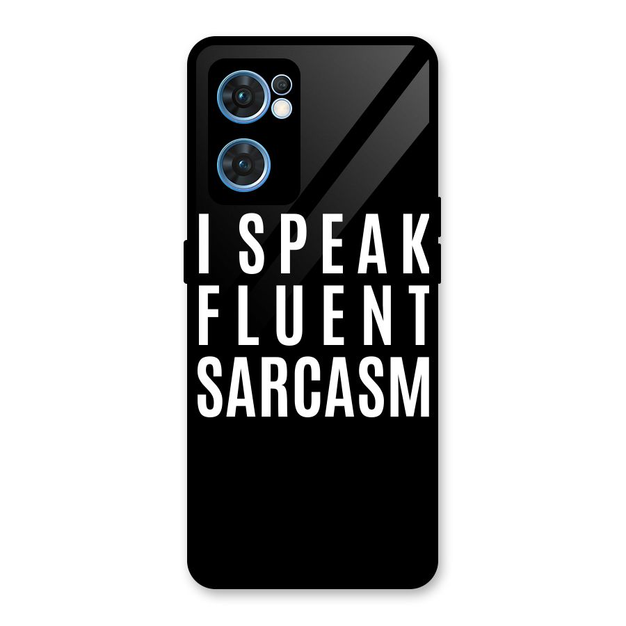 Fluent Sarcasm Glass Back Case for Oppo Reno7 5G