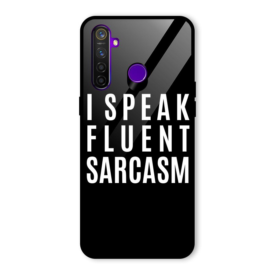 Fluent Sarcasm Glass Back Case for Realme 5 Pro