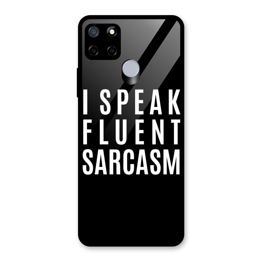 Fluent Sarcasm Glass Back Case for Realme C12