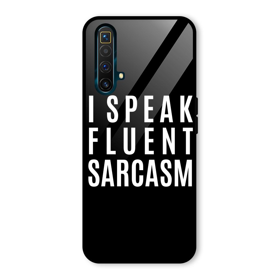 Fluent Sarcasm Glass Back Case for Realme X3 SuperZoom