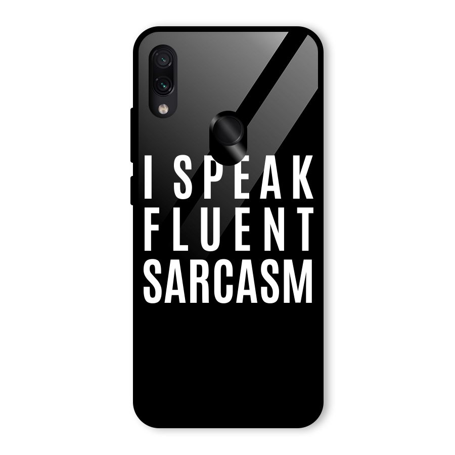 Fluent Sarcasm Glass Back Case for Redmi Note 7 Pro