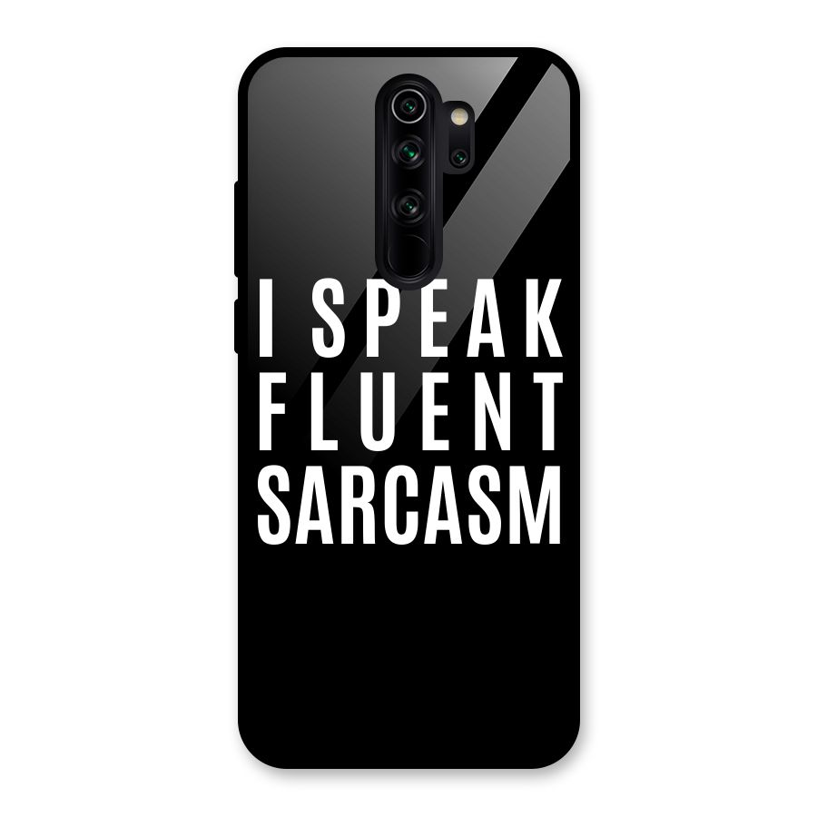 Fluent Sarcasm Glass Back Case for Redmi Note 8 Pro