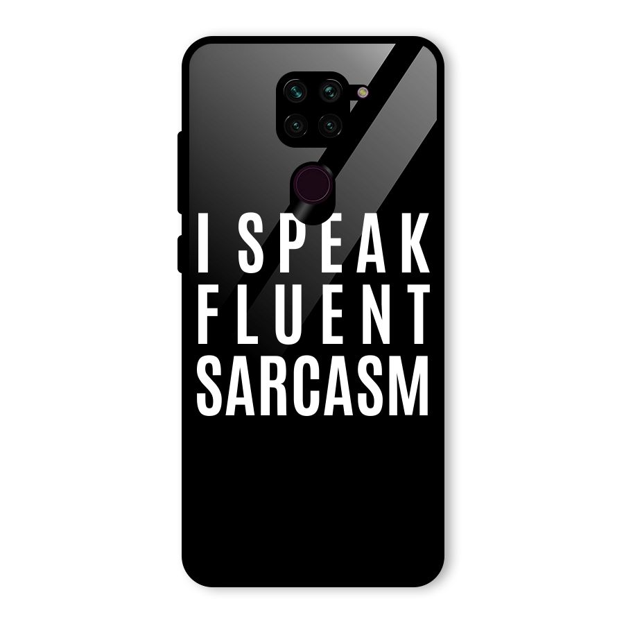 Fluent Sarcasm Glass Back Case for Redmi Note 9