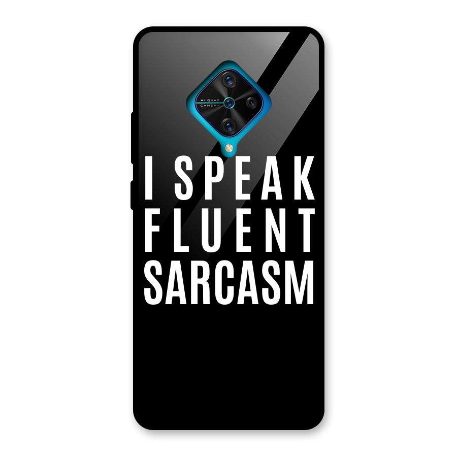 Fluent Sarcasm Glass Back Case for Vivo S1 Pro