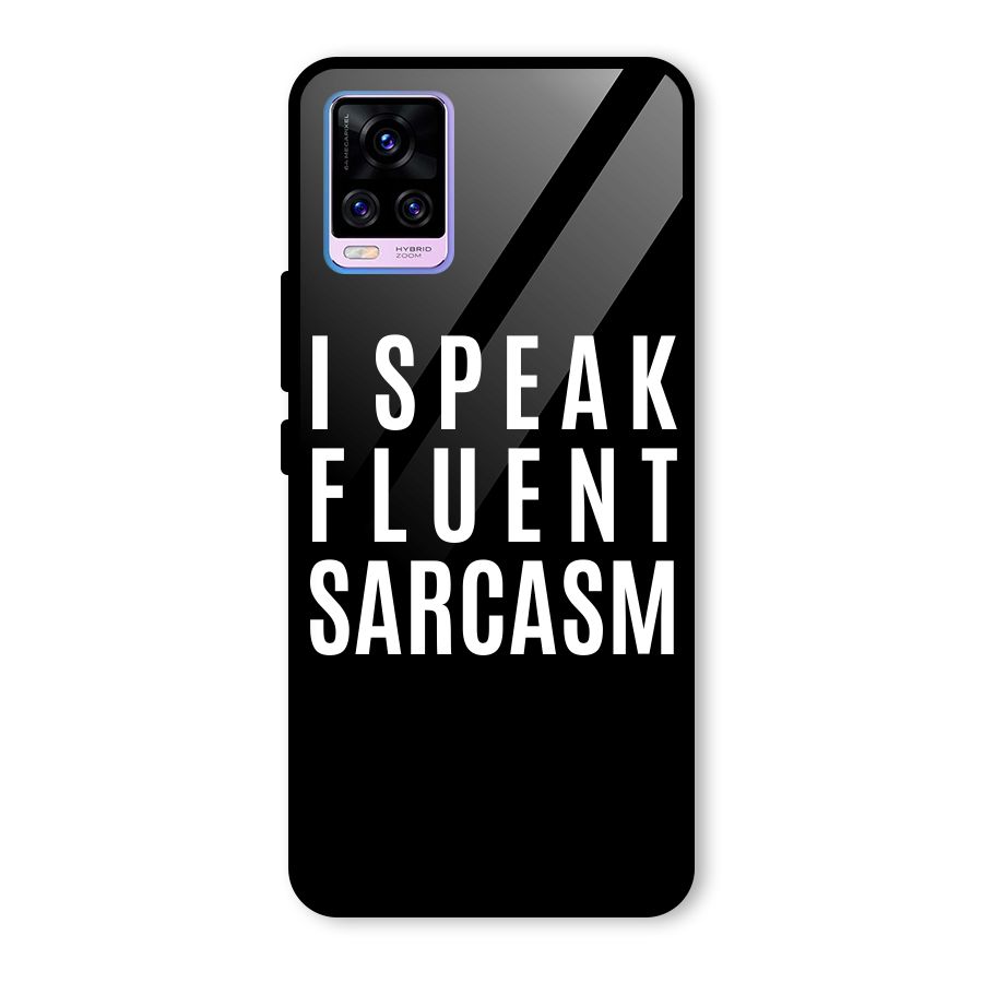 Fluent Sarcasm Glass Back Case for Vivo V20 Pro
