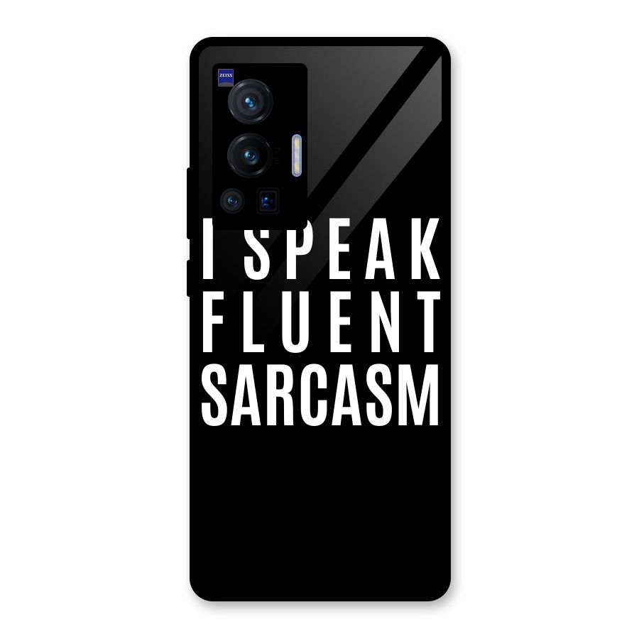 Fluent Sarcasm Glass Back Case for Vivo X70 Pro