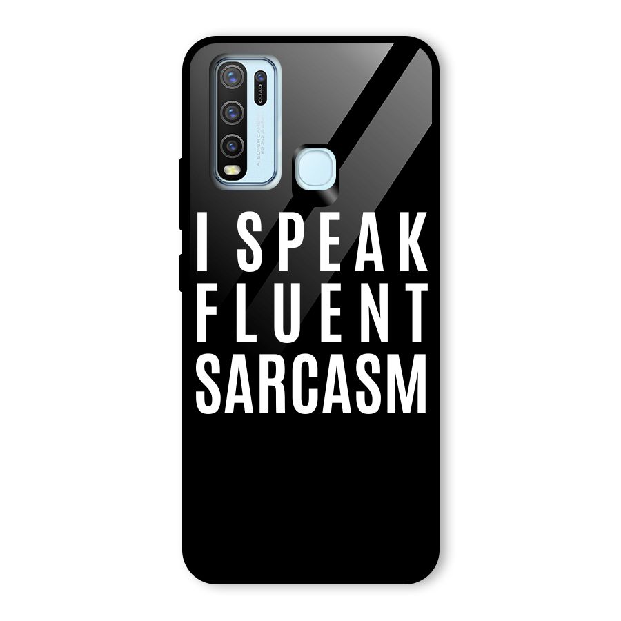 Fluent Sarcasm Glass Back Case for Vivo Y50