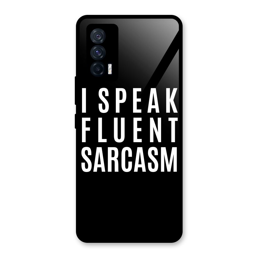 Fluent Sarcasm Glass Back Case for Vivo iQOO 7 5G