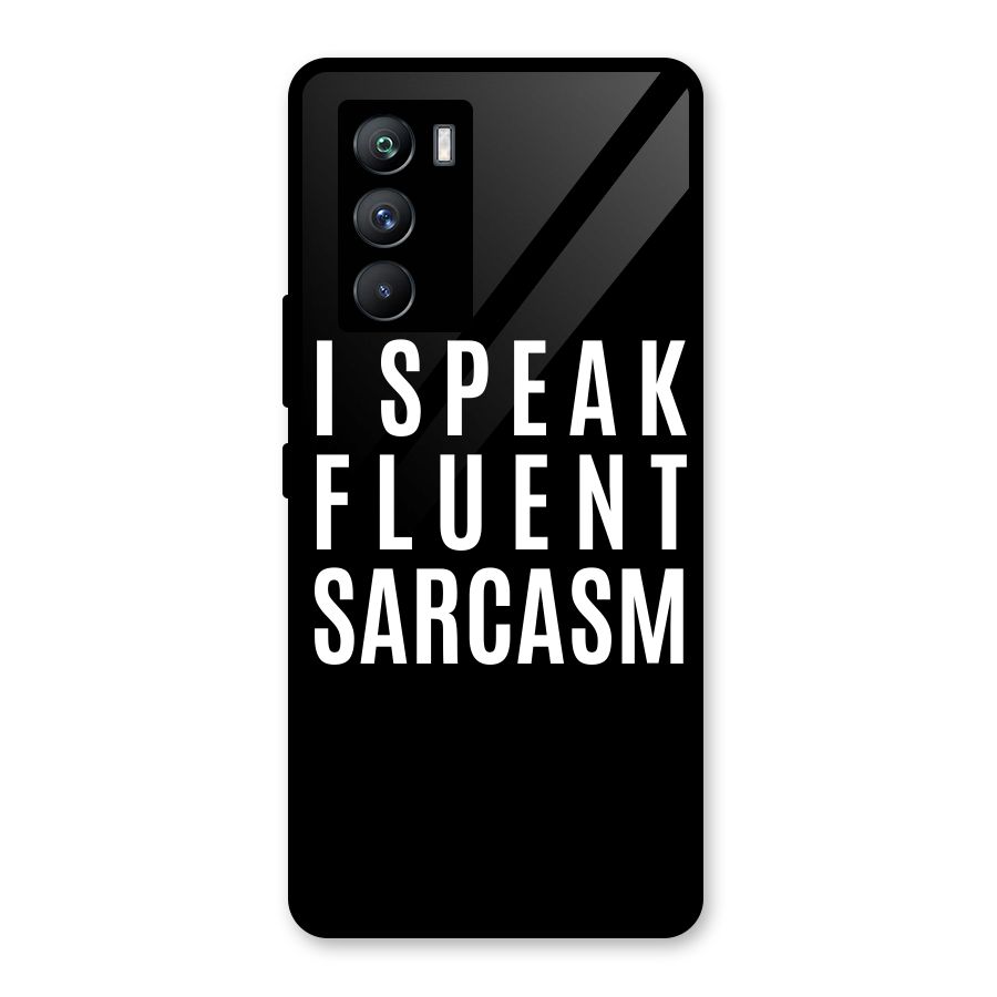 Fluent Sarcasm Glass Back Case for Vivo iQOO 9 SE