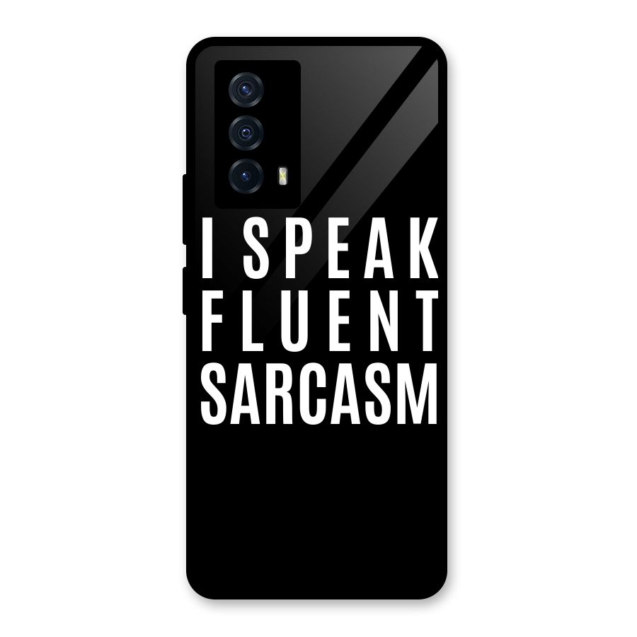 Fluent Sarcasm Glass Back Case for Vivo iQOO Z5